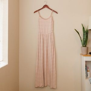 LC Lauren Conrad Pink and White Maxi-Dress